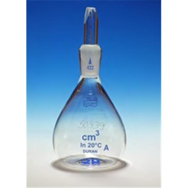 Pyknometer, ausgewogen bis zur 3. Dezimalstelle