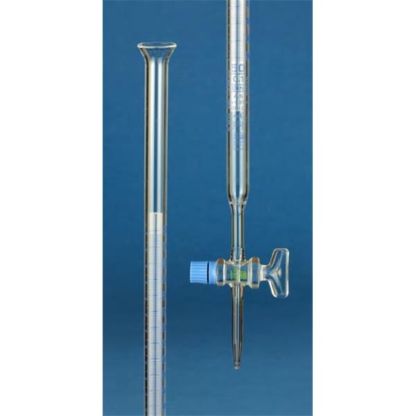 Bürette, Schellbachstreifen, Boro 3.3, gerader NSHahn und Glasküken