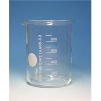 Becherglas, niedrige Form, mit Teilung, Borosilikatglas 3.3 Becherglas, niedrige Form, mit Teilung, Borosilikatglas 3.3