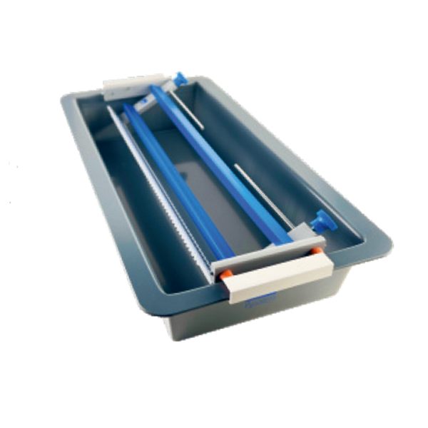 Färbebrücke aus PVC, mit Färbewanne, ausziehbar