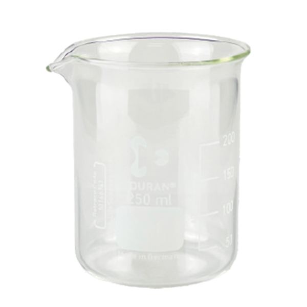 Becherglas, niedrige Form, mit Teilung, Boro 3.3