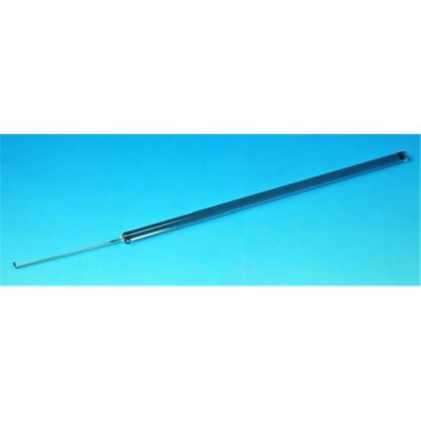 Haken aus Nickel-Chrom-Stahl, rostfrei, mit Glasgriff