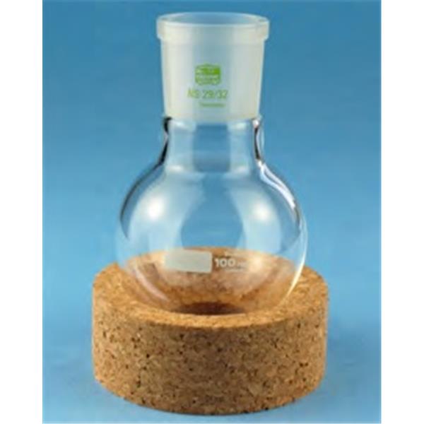 Rundkolben, Mittelhals mit Normschliff, Borosilikatglas 3.3