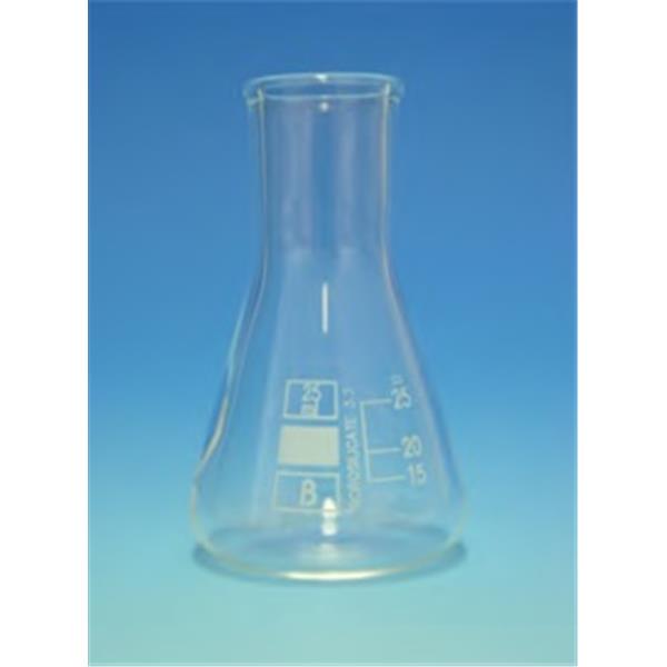 Erlenmeyerkolben, Enghals, mit Teilung, Borosilikatglas 3.3
